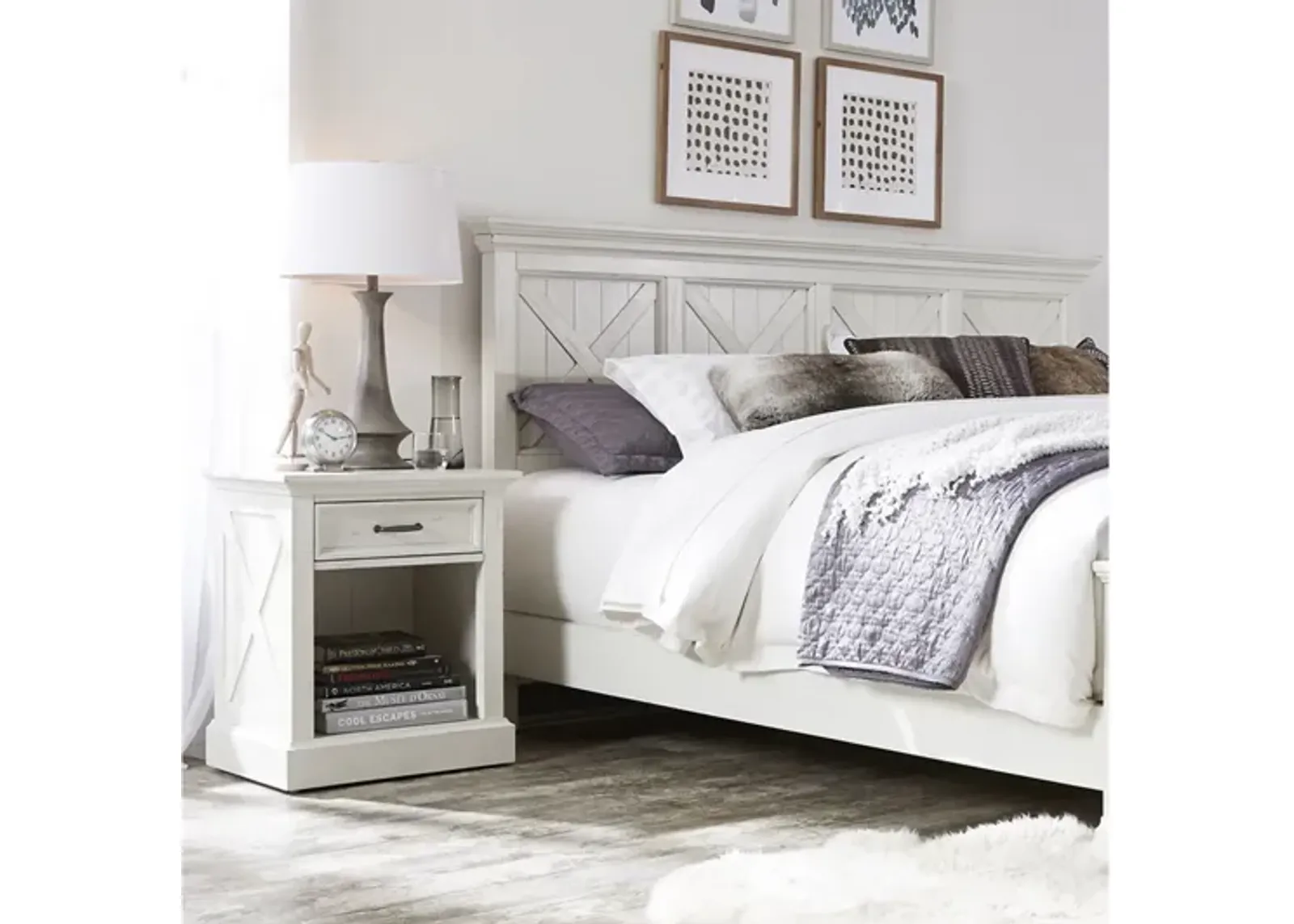 Bay Lodge King Headboard and Nightstand by homestyles