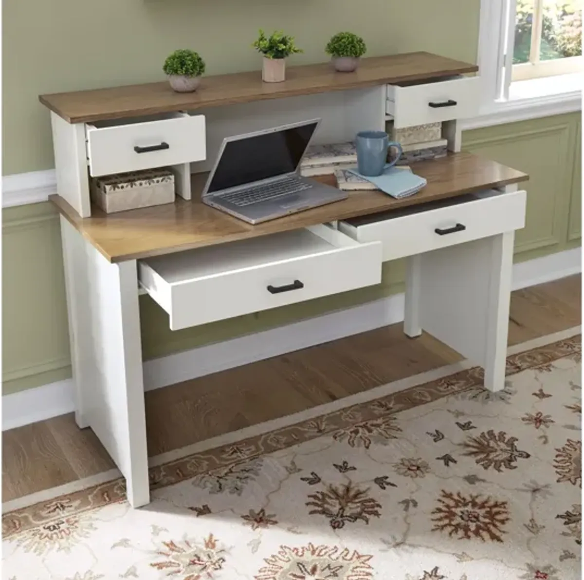 District Writing Desk and Hutch by homestyles