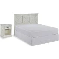 Bay Lodge Queen Headboard and Nightstand by homestyles