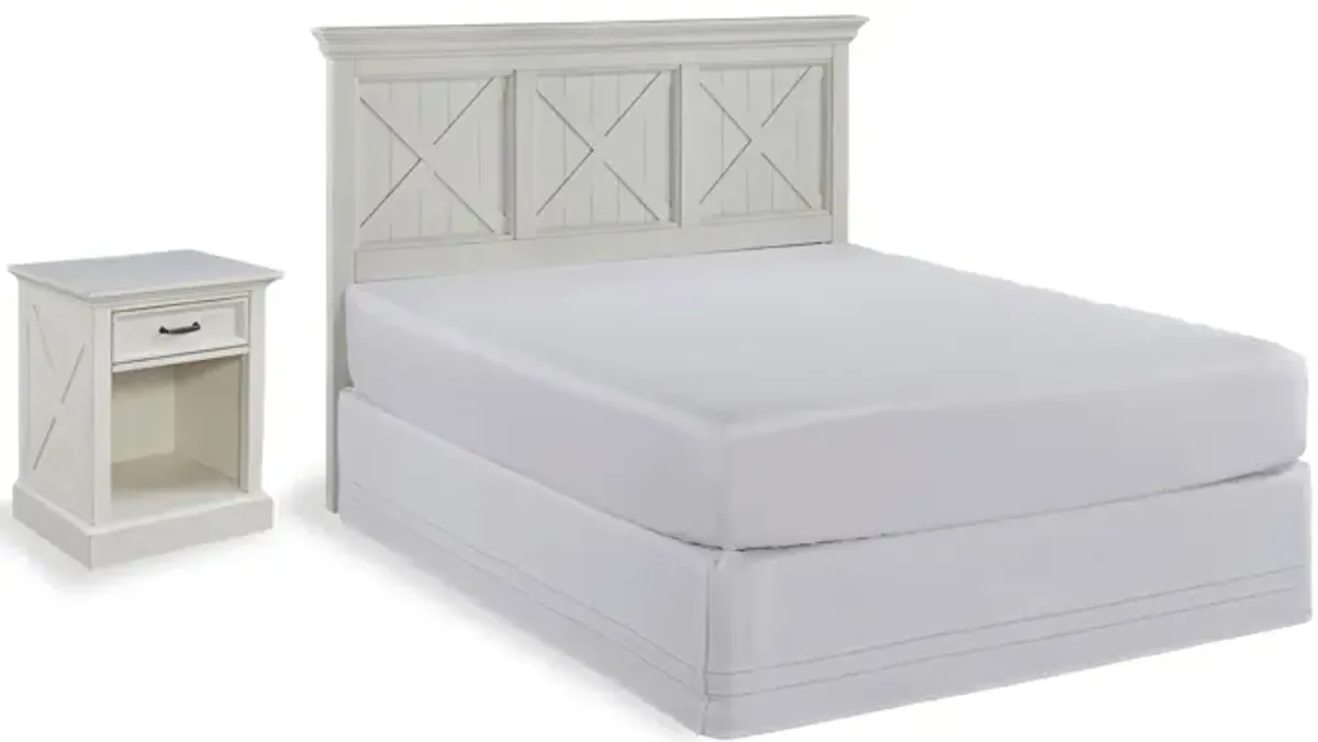 Bay Lodge Queen Headboard and Nightstand by homestyles