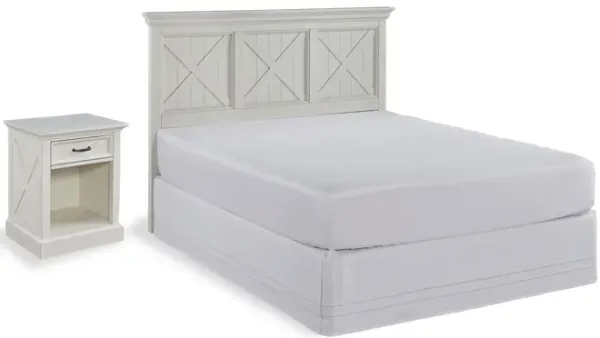 Bay Lodge Queen Headboard and Nightstand by homestyles