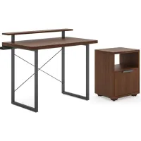 Merge 42" Desk, Stand and Storage Pedestal by homestyles
