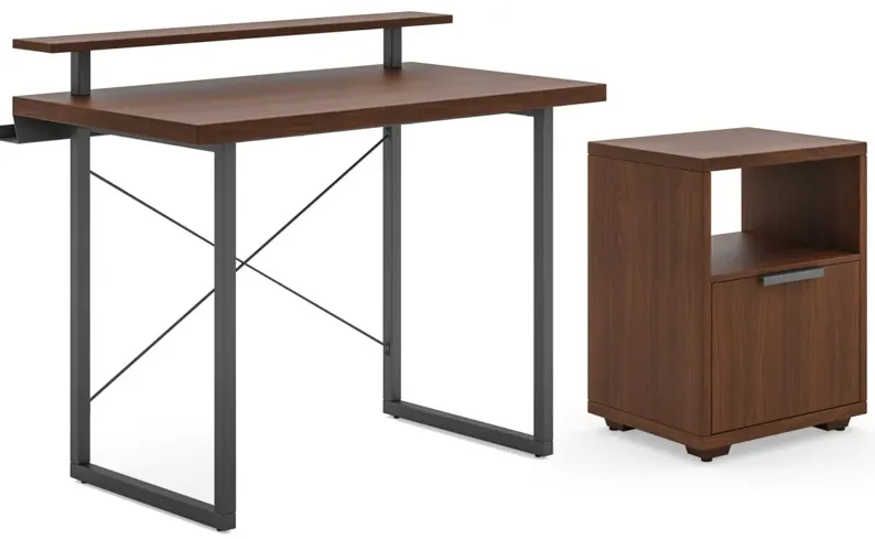 Merge 42" Desk, Stand and Storage Pedestal by homestyles