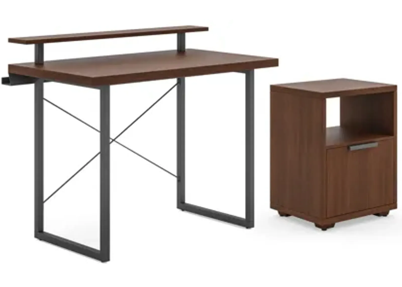 Merge 42" Desk, Stand and Storage Pedestal by homestyles