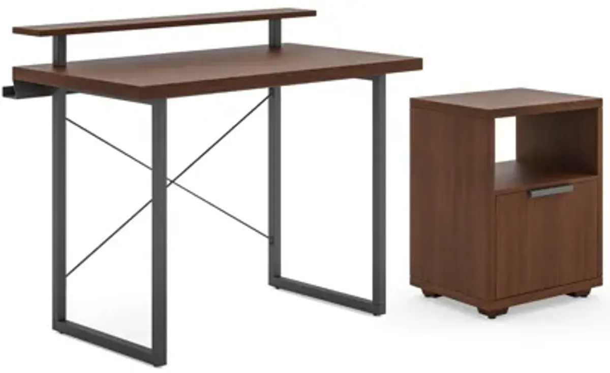 Merge 42" Desk, Stand and Storage Pedestal by homestyles