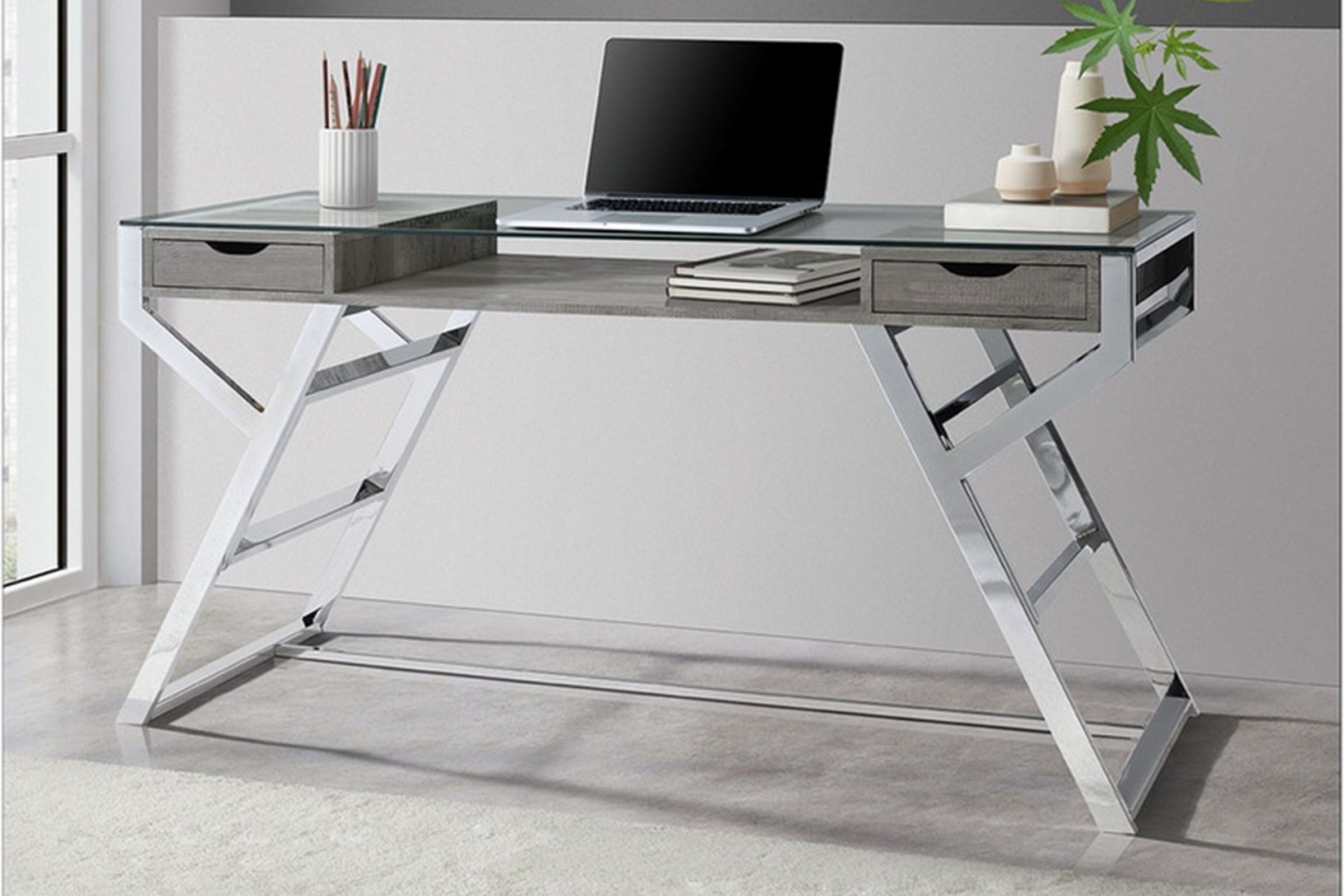 Lovett Glass Top Desk
