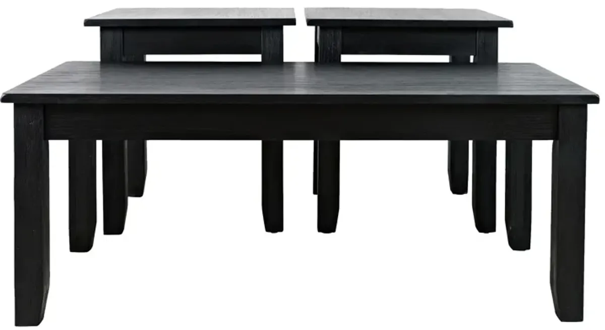Eros Black 3-Pack Occasional Tables
