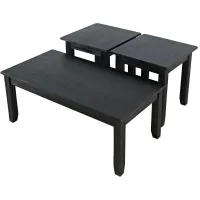 Eros Black 3-Pack Occasional Tables