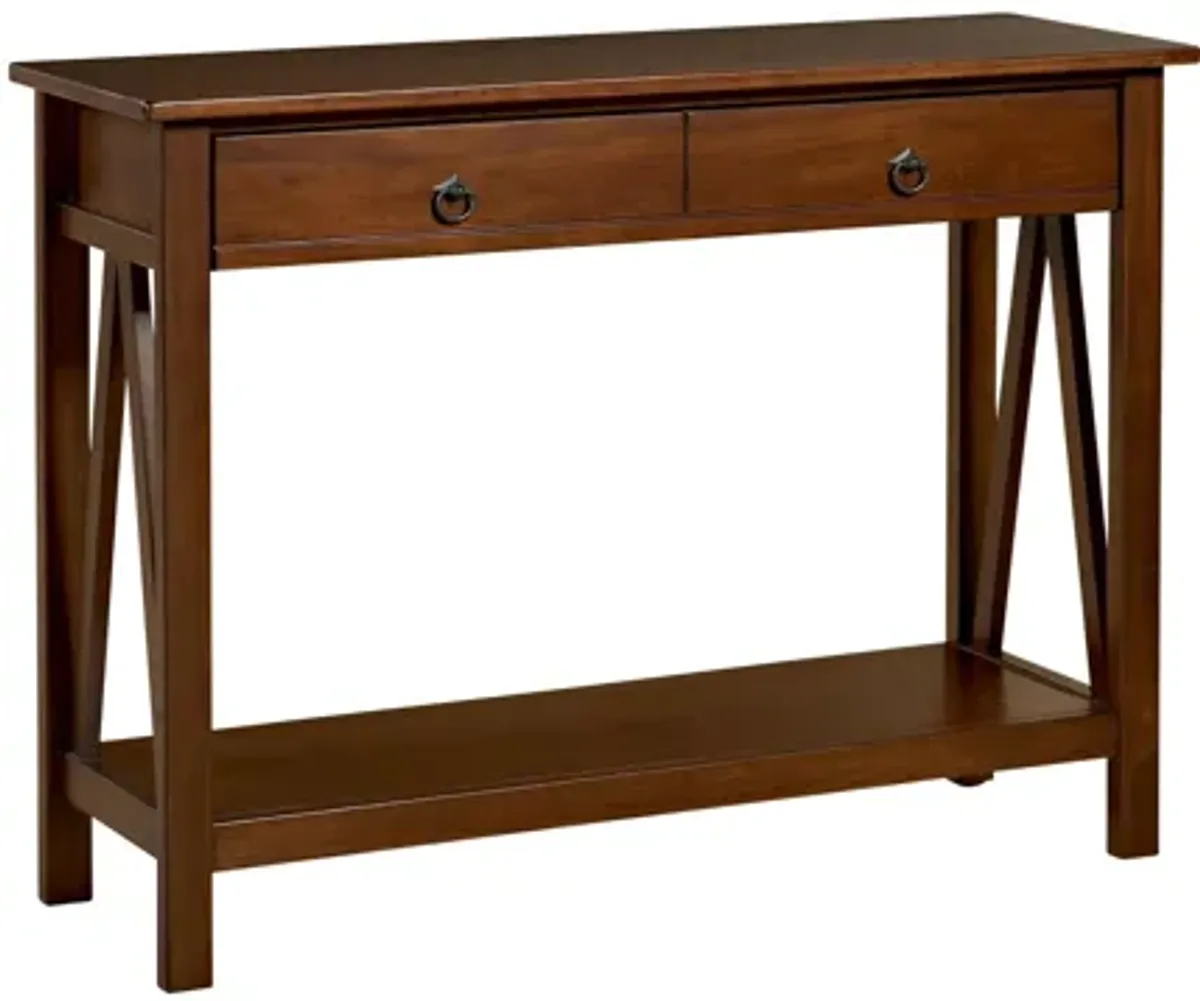 Titian Tobacco Brown Console Table