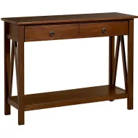 Titian Tobacco Brown Console Table