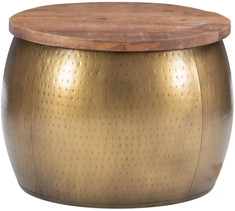 Dreyfus Small Gold Drum With Storage