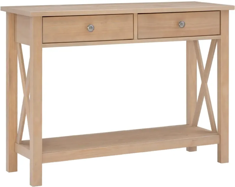 Dover Driftwood Console Table 2 Drawers