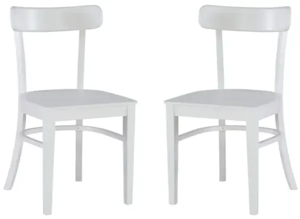 Bella White Chair, Set of 2