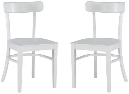 Bella White Chair, Set of 2