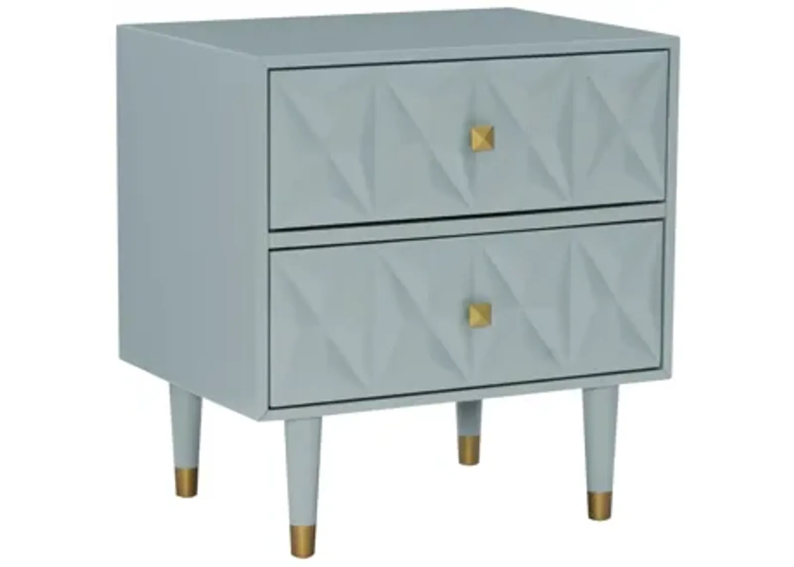 Geo Grey Nightstand