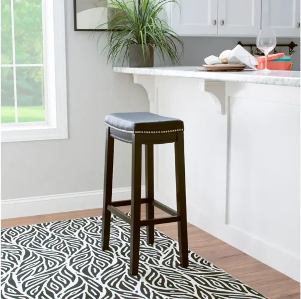 Claridge Black Counter Stool