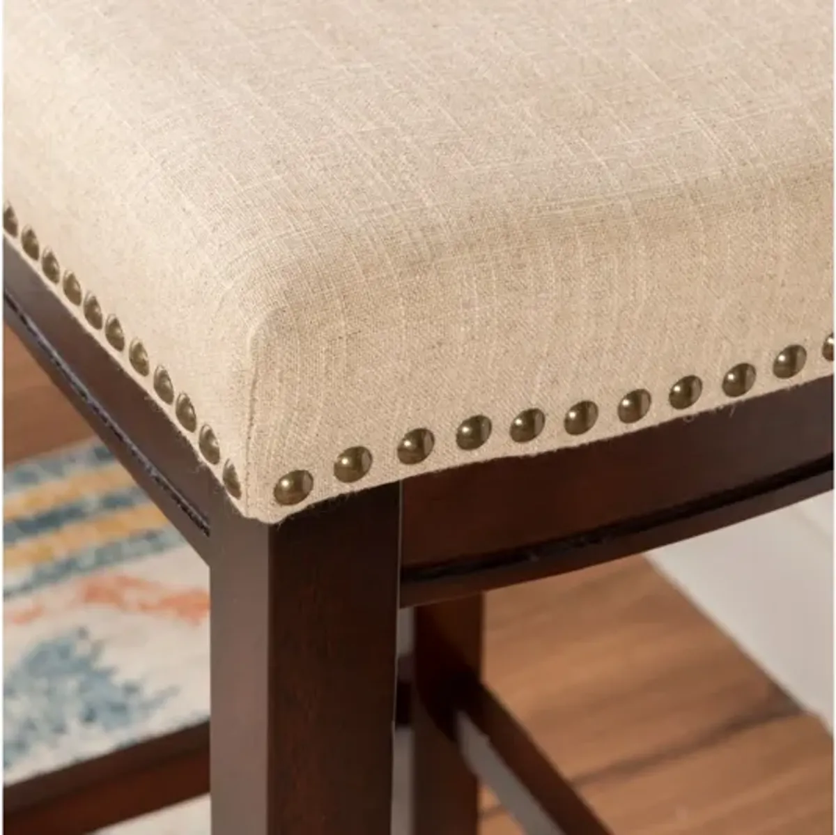 Claridge Linen Counter Stool