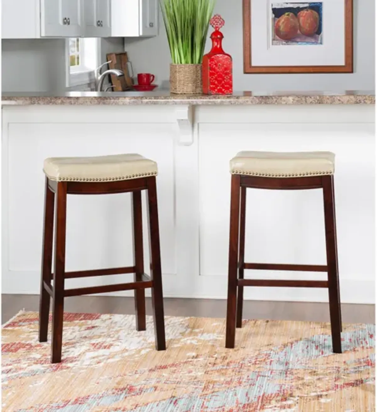 Claridge Beige Counter Stool