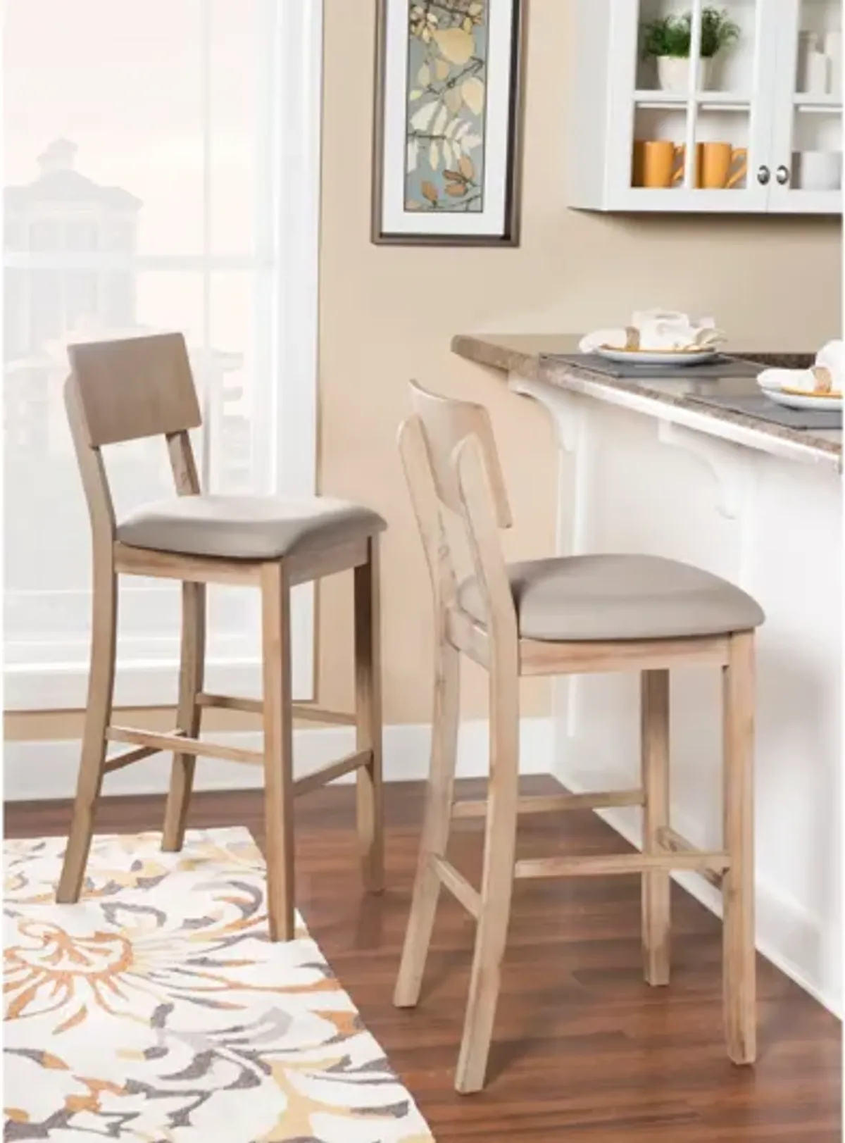 Jordan Grey Wash Bar Stool