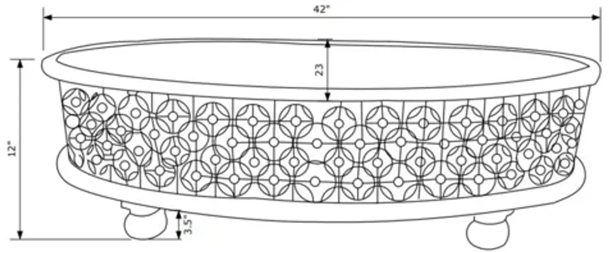 Imani Natural Oval Coffee Table