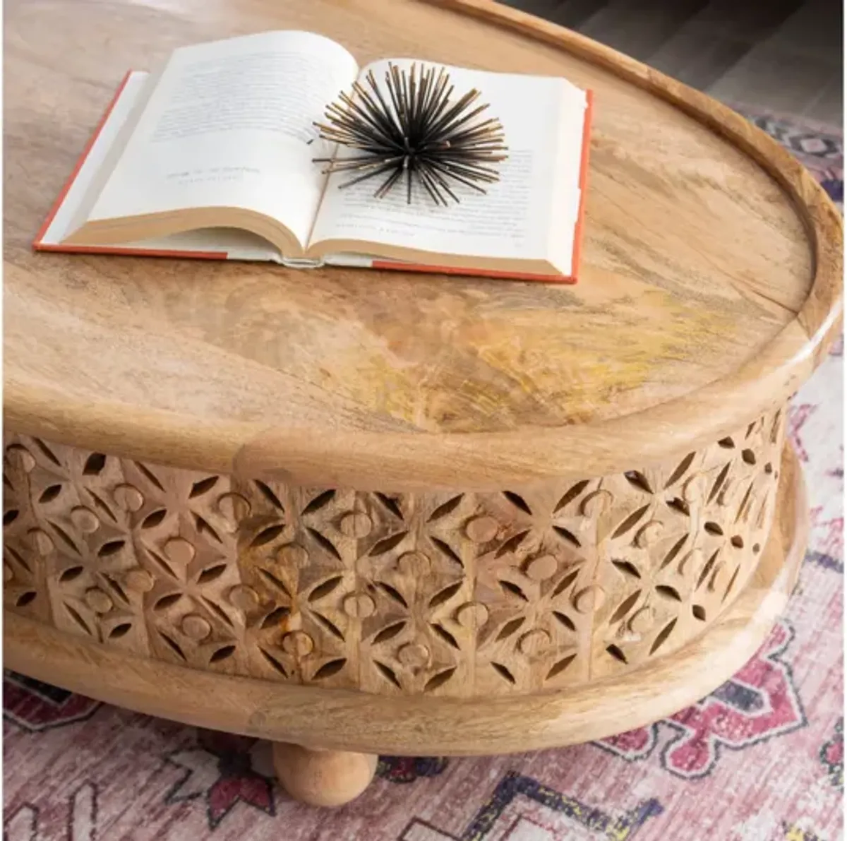 Imani Natural Oval Coffee Table