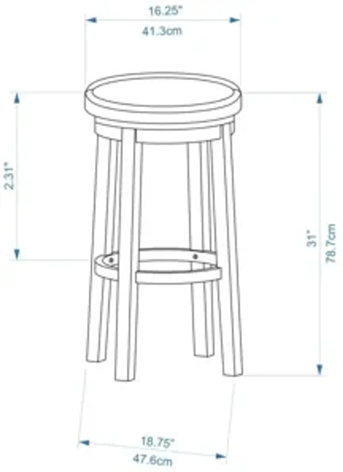 Maya Brown Barstool