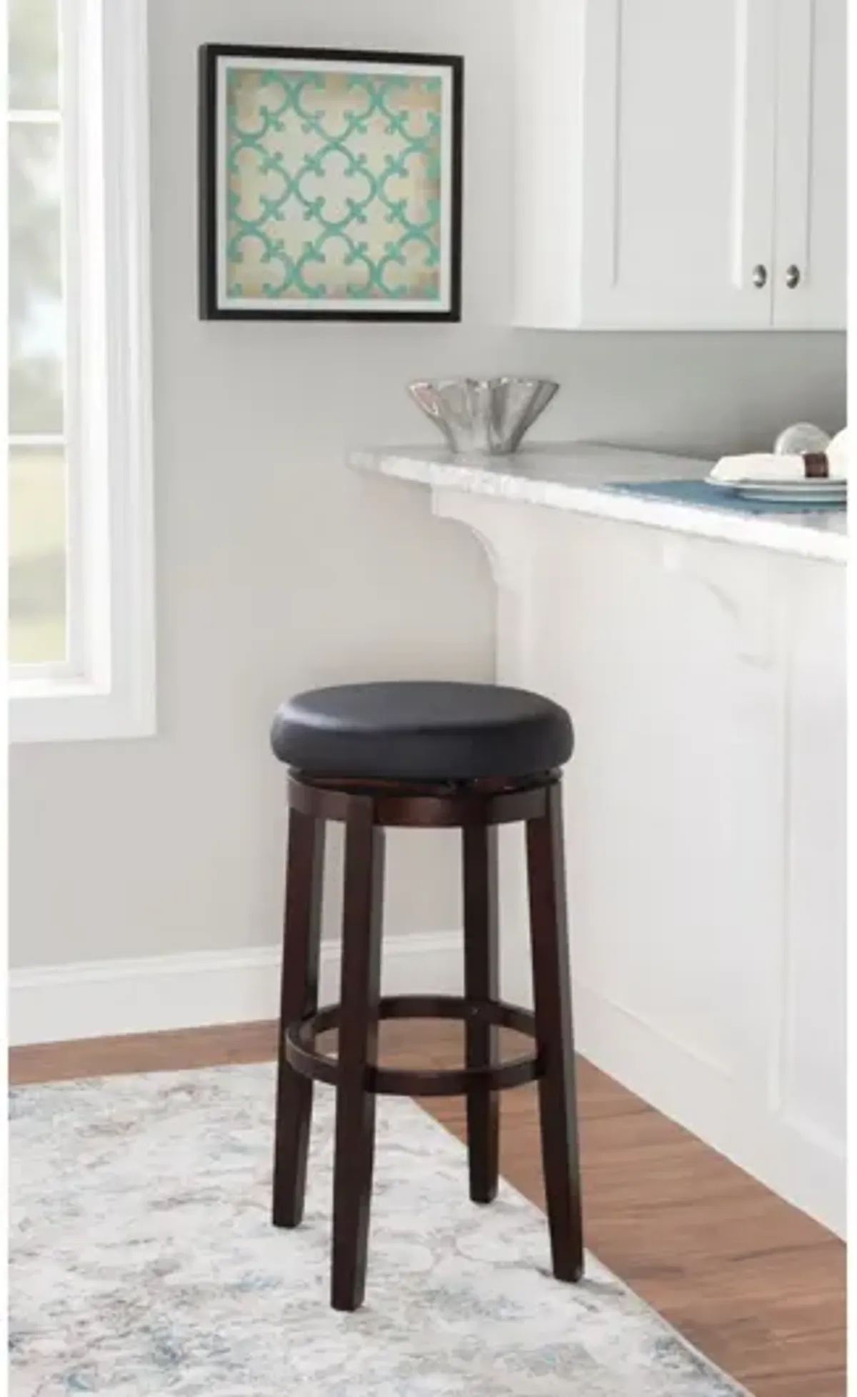 Maya Black Barstool