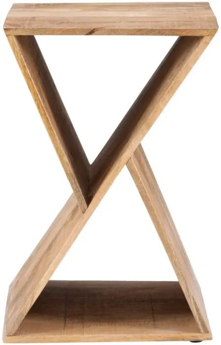 Titus Natural Triangle Side Table