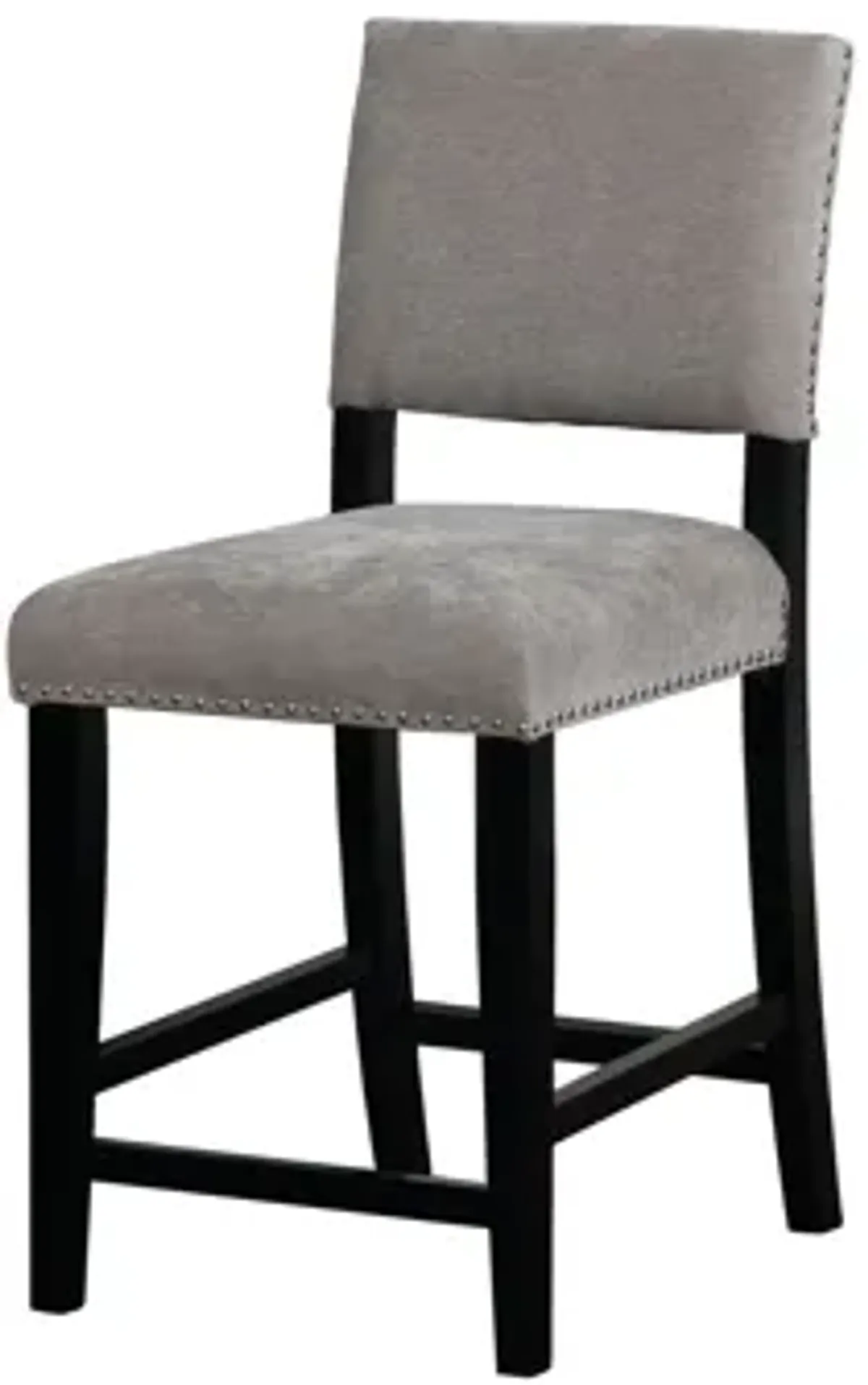 Corey Dark Grey Velvet Counter Stool