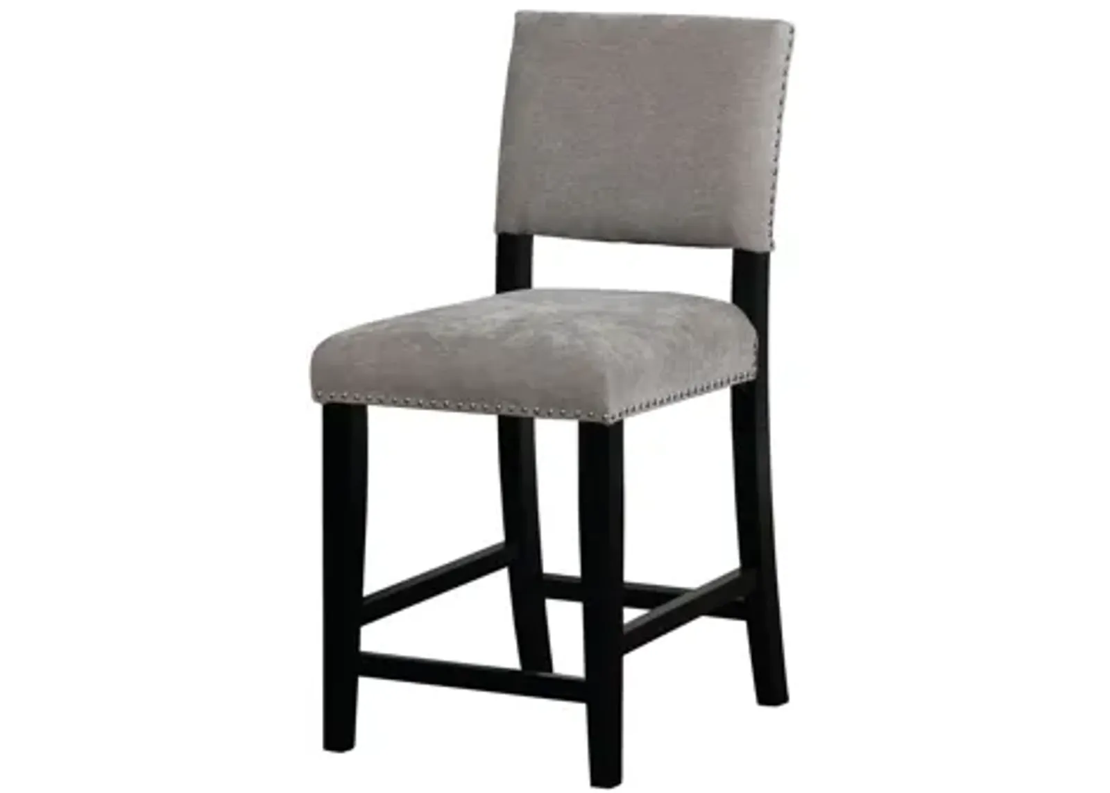 Corey Dark Grey Velvet Counter Stool