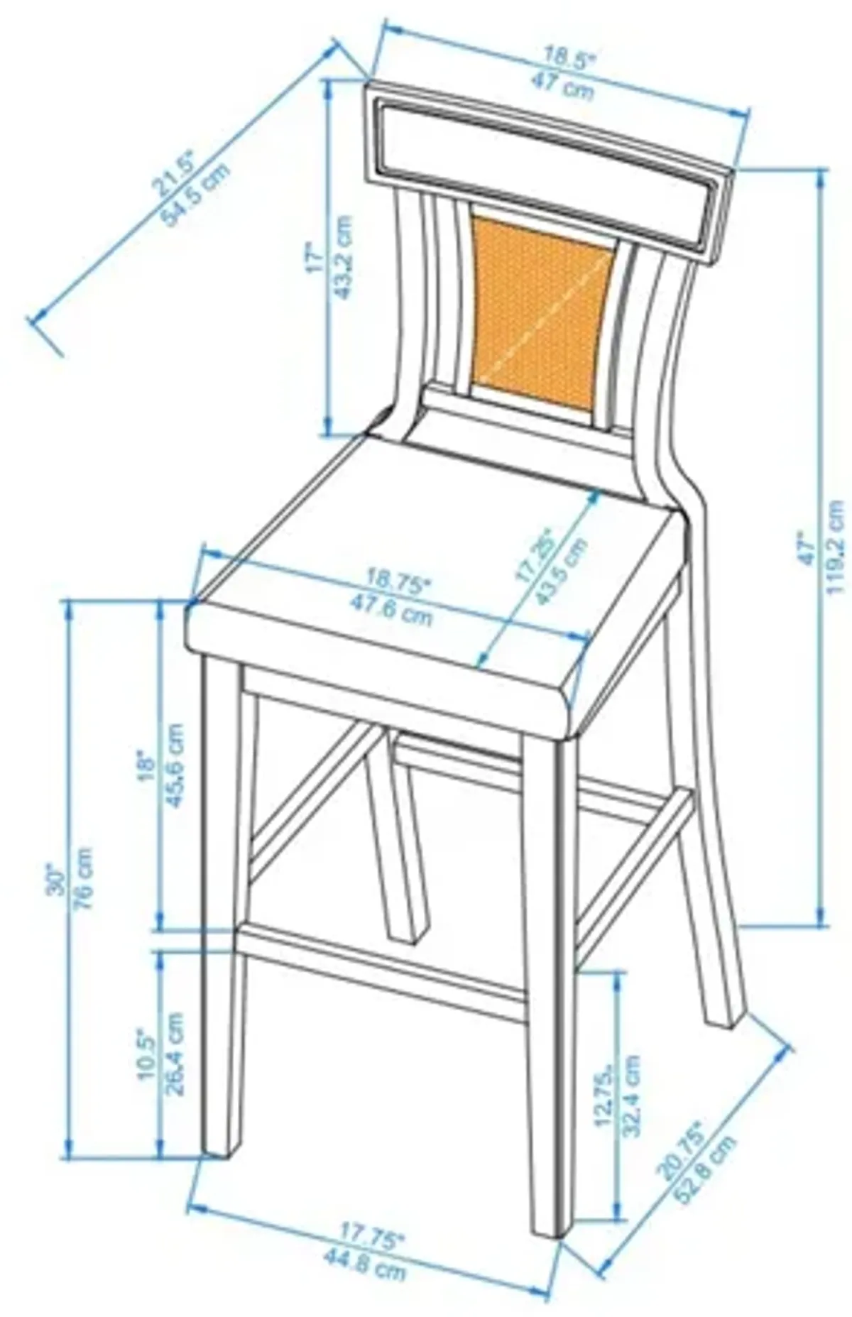 Duncan Natural Barstool