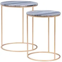 Frenzy Nesting Grey Marble Tables