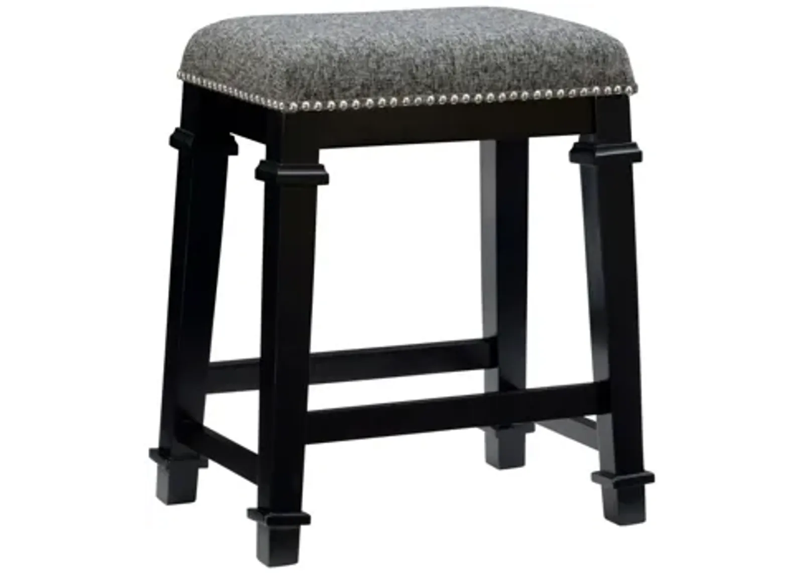 Kennedy Black Tweed Counter Stool