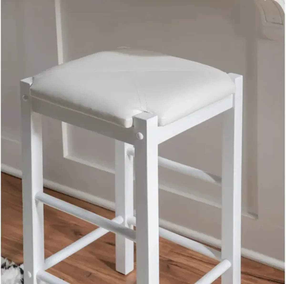 Tavern White Counter Stool, Set of 2