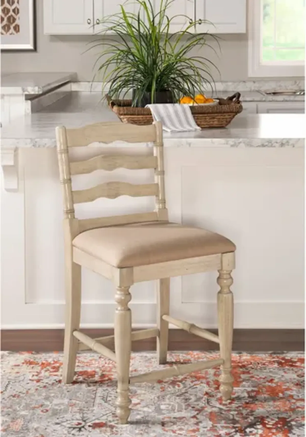 Marino White Wash Counter Stool