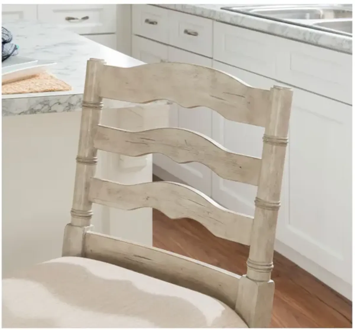 Marino White Wash Counter Stool