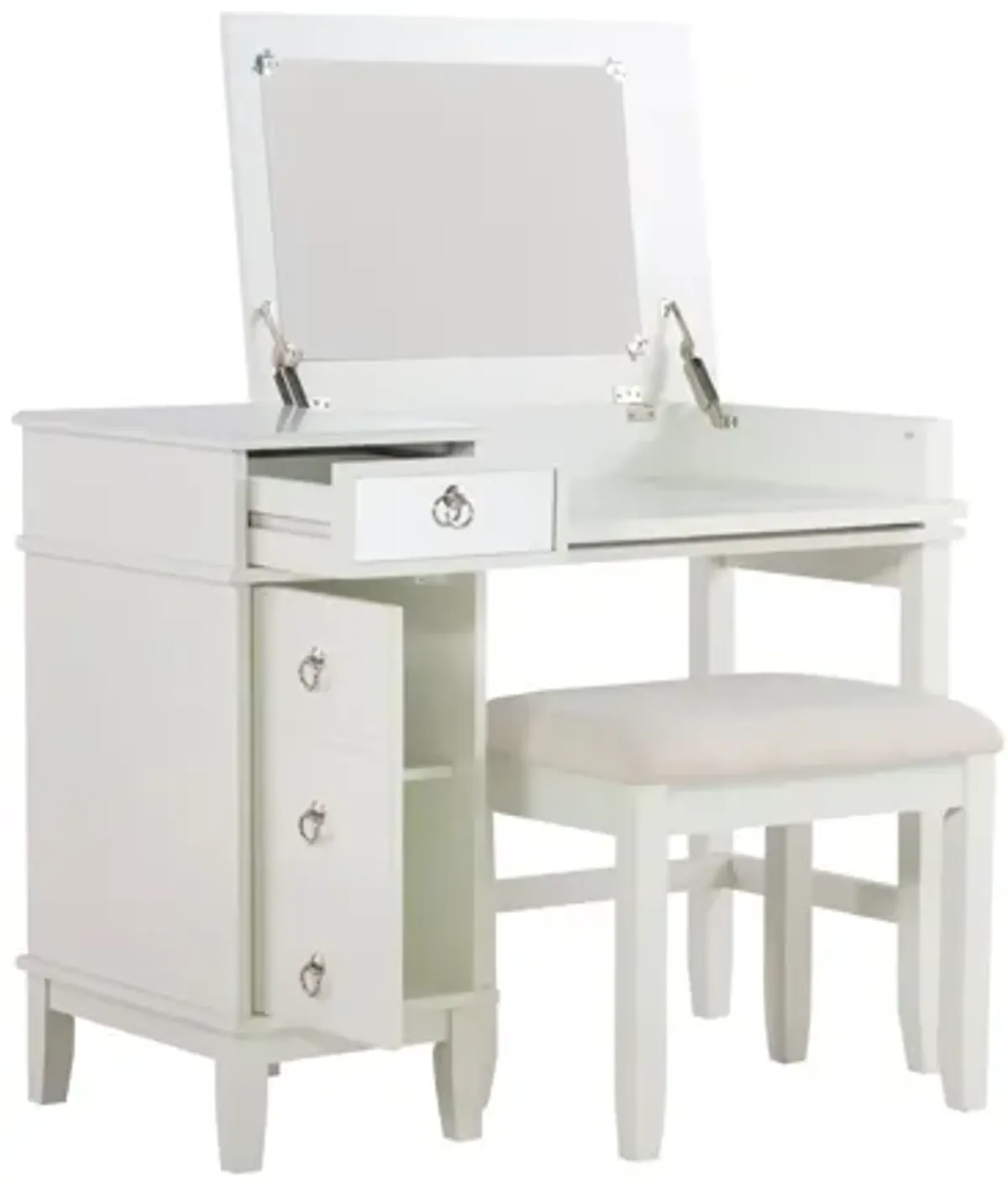 Eva White Vanity Set