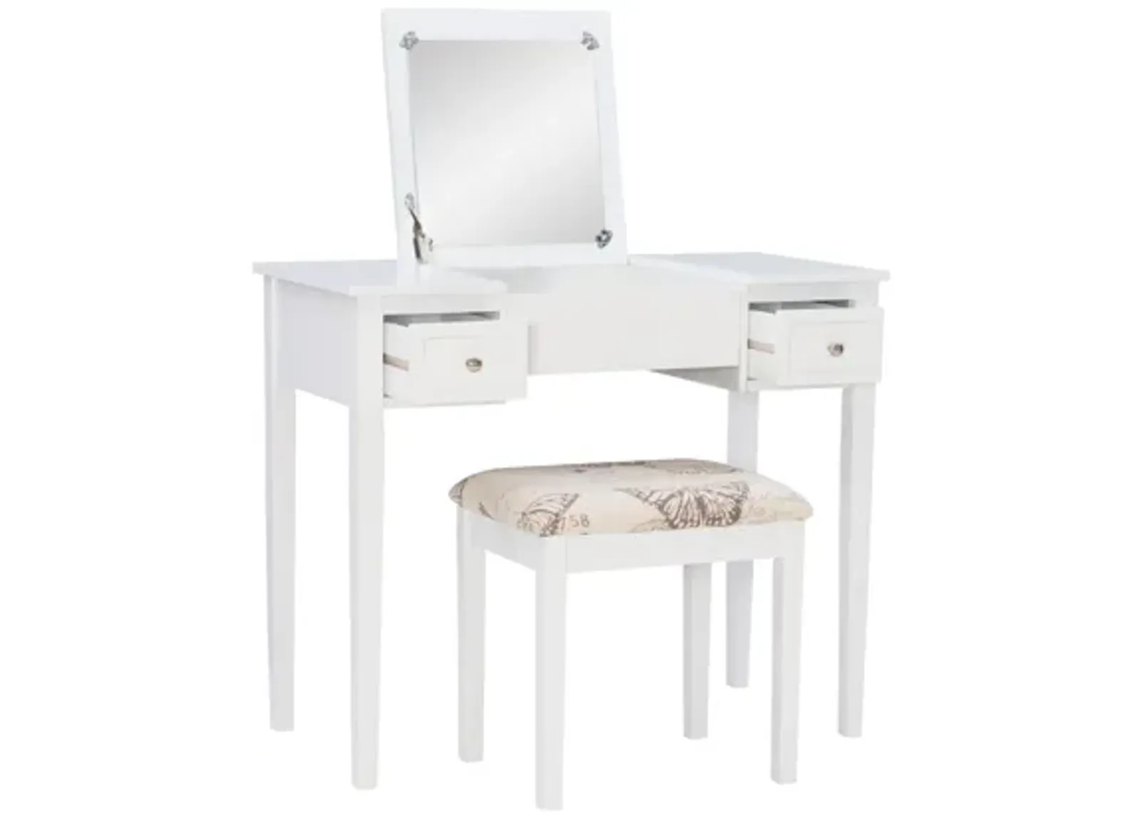 Virginia White Vanity Set