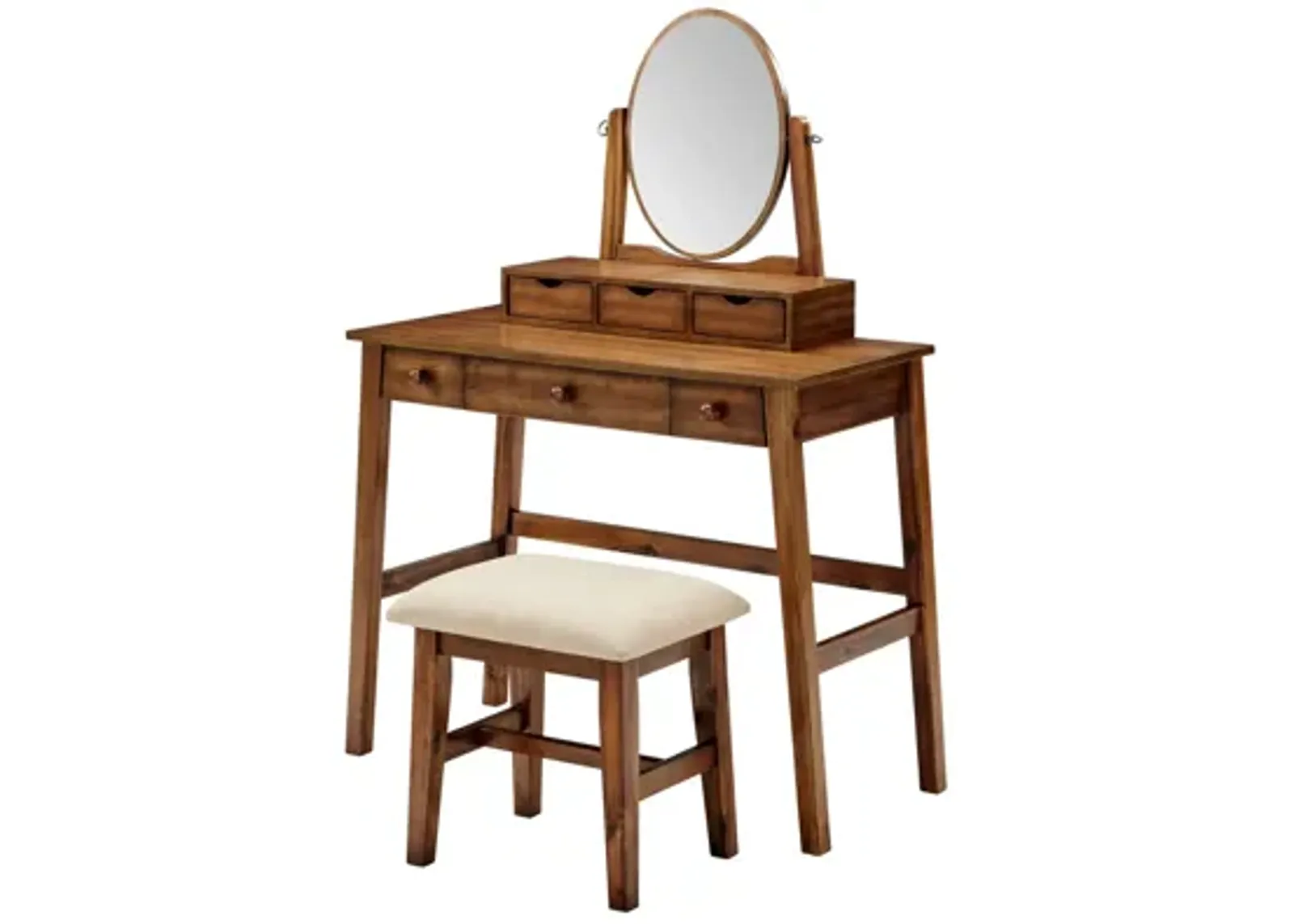 Emery Walnut Vanity Set