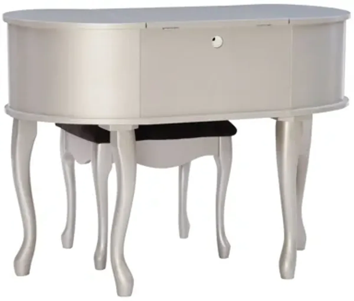 Mallory Silver Vanity Set