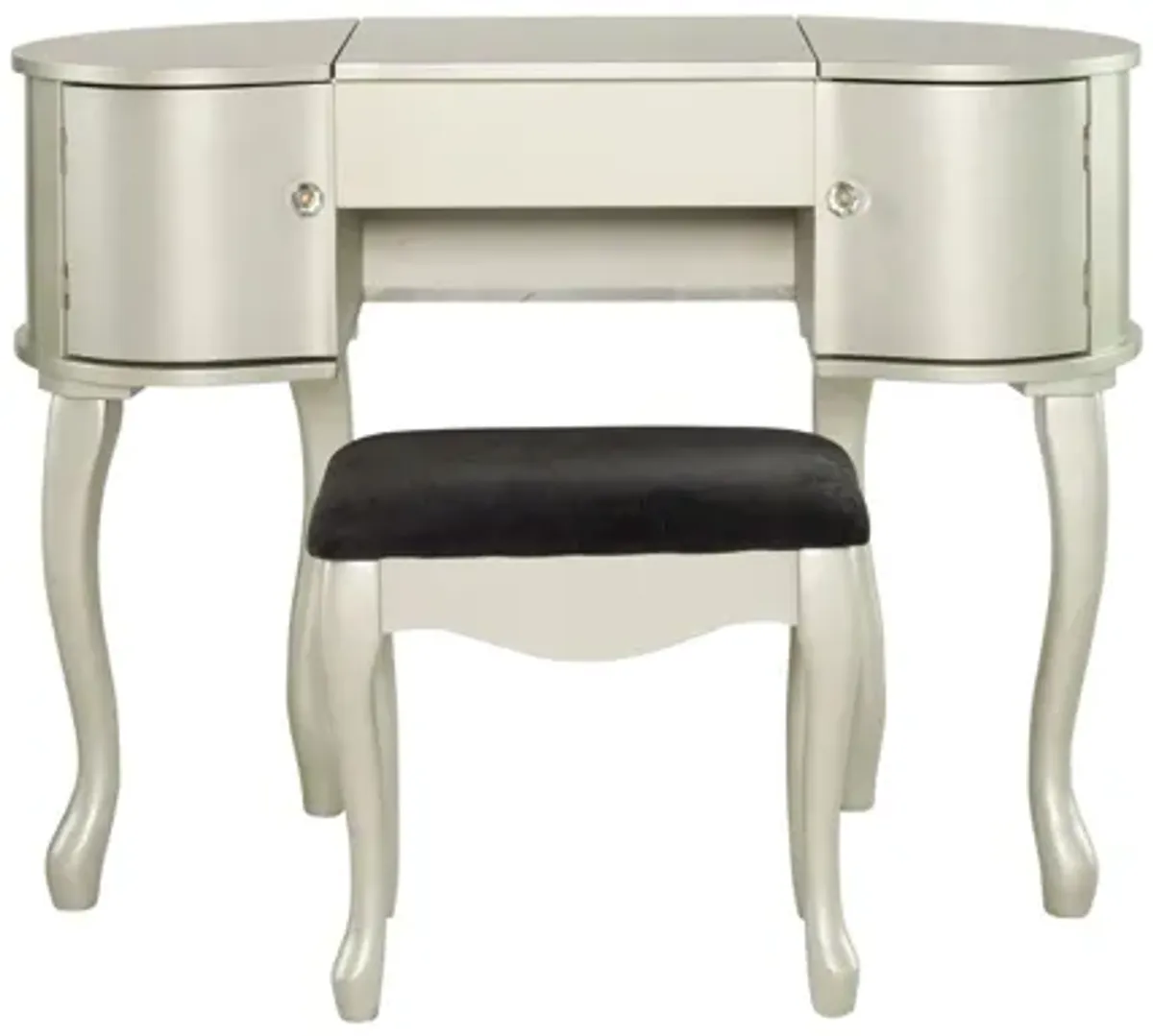 Mallory Silver Vanity Set