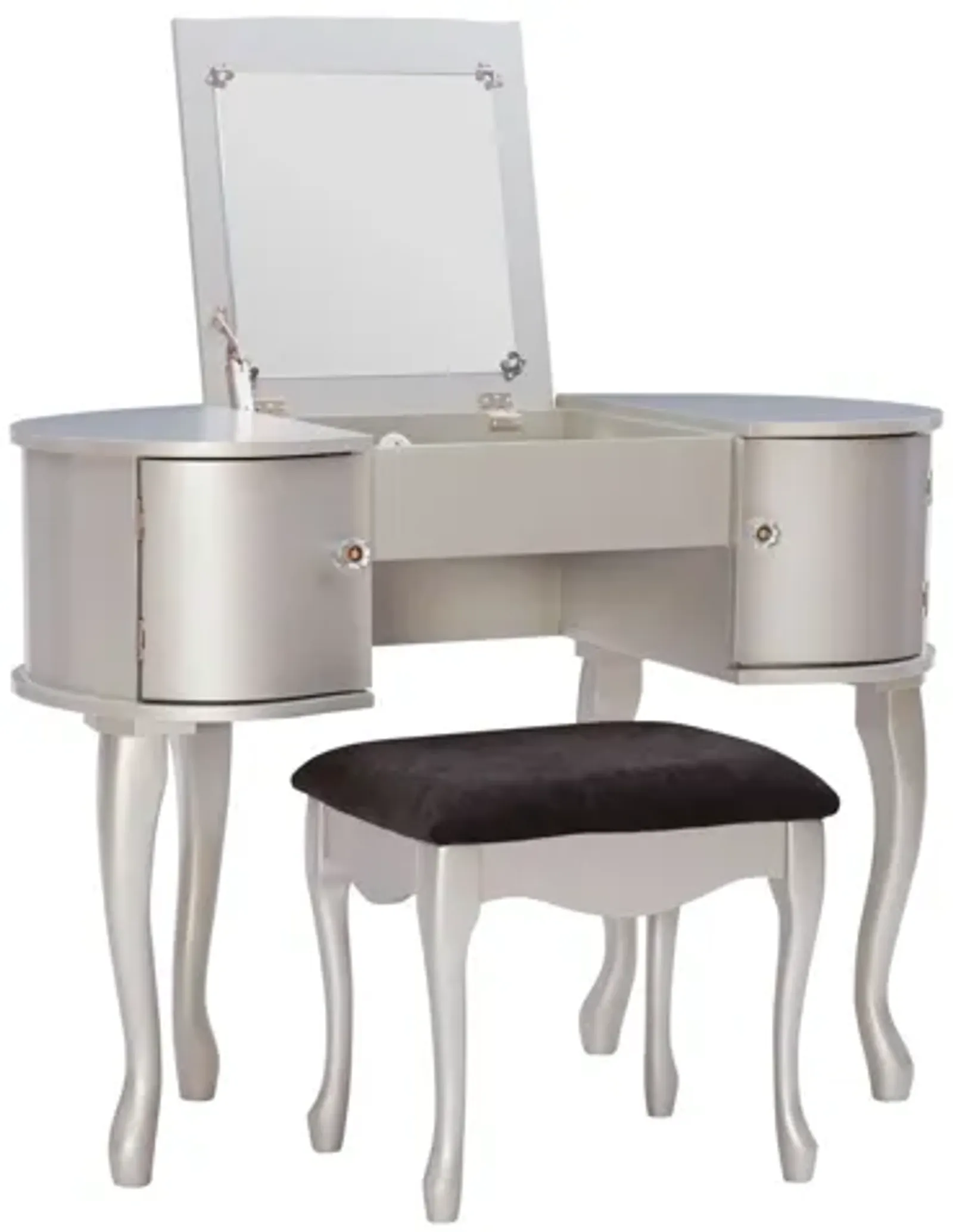 Mallory Silver Vanity Set