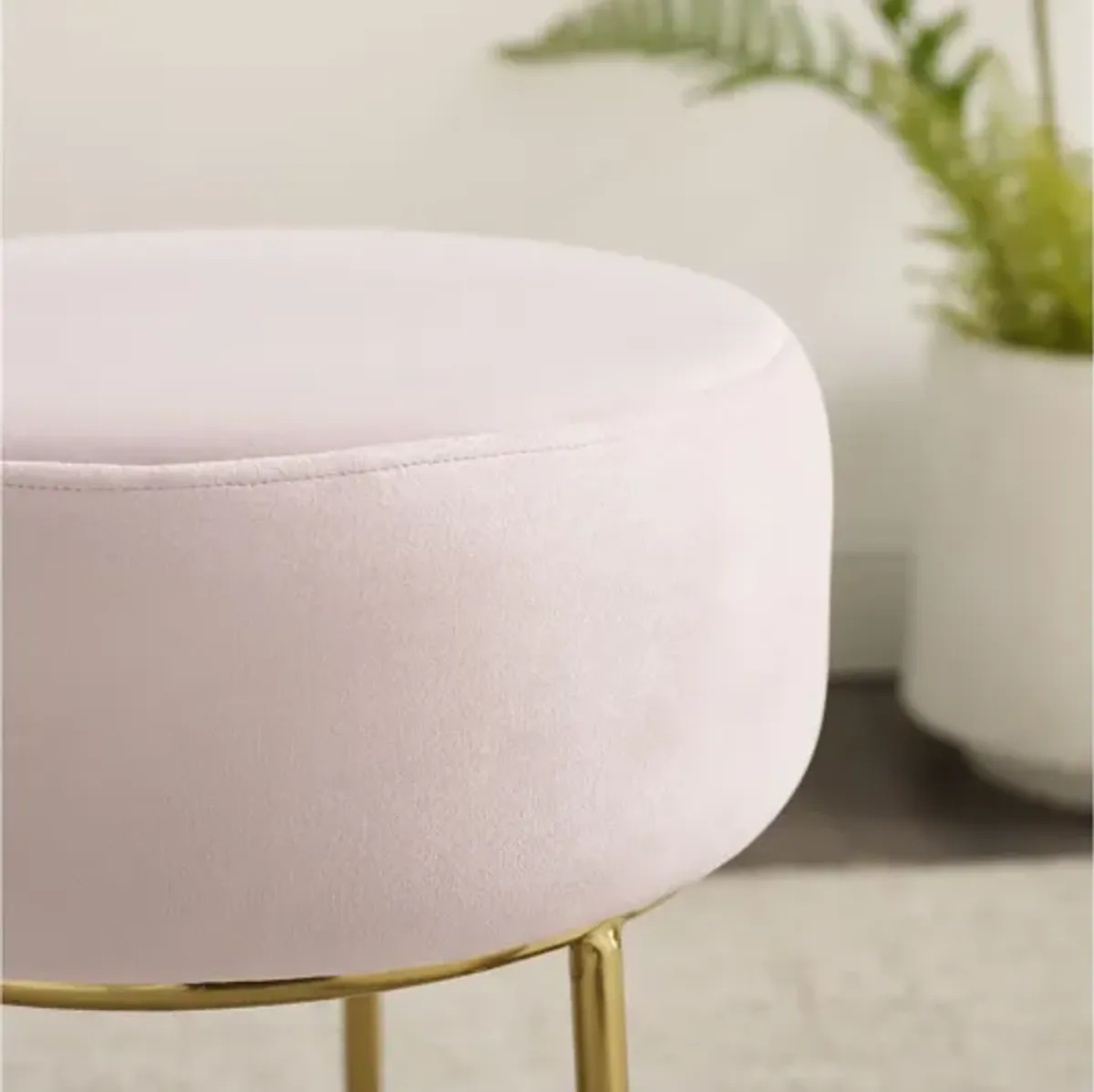 Bardot Pink Vanity Stool