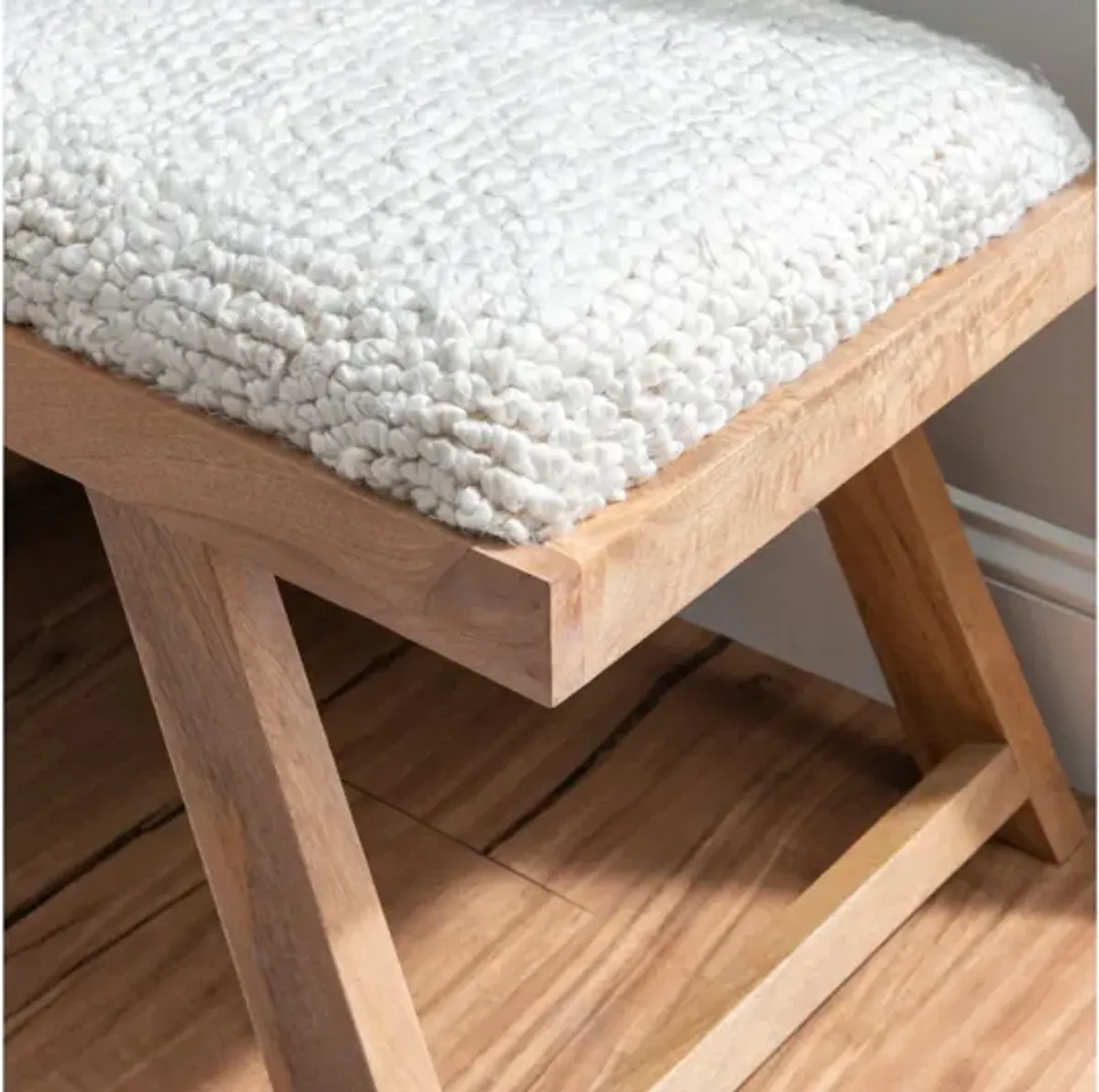 Benicio Brown Upholstered Bench