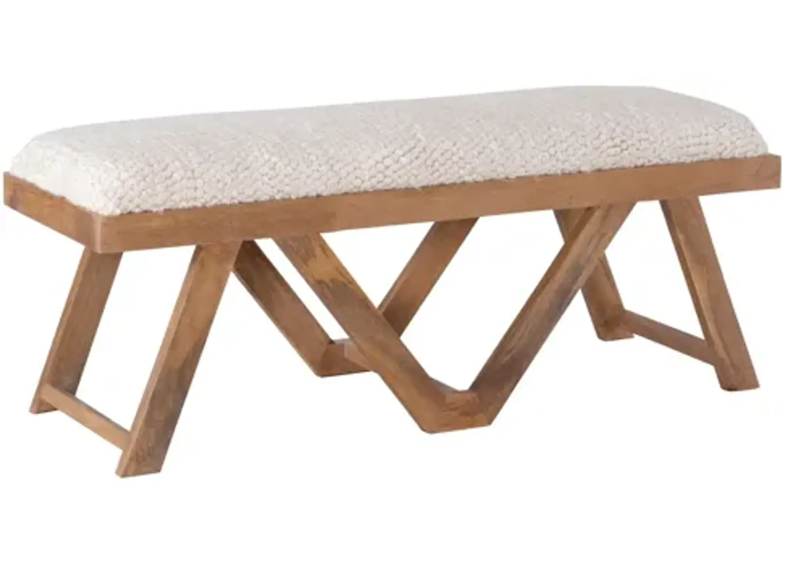 Benicio Brown Upholstered Bench