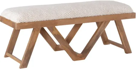 Benicio Brown Upholstered Bench