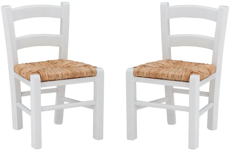 Konna White Kids Chair, Set of 2