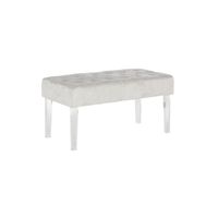 Ella Platinum Acrylic Leg Bench