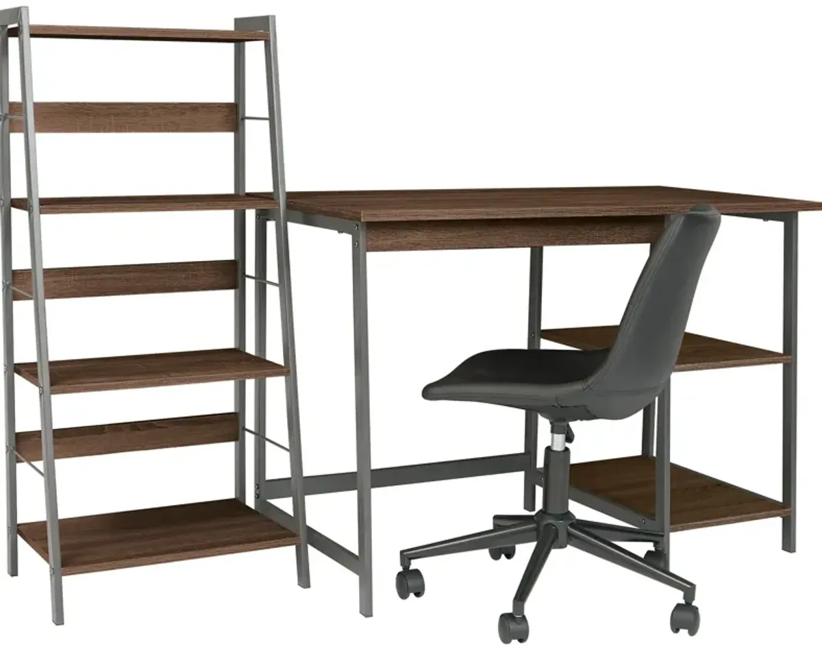 Soho Desk with Bookcase