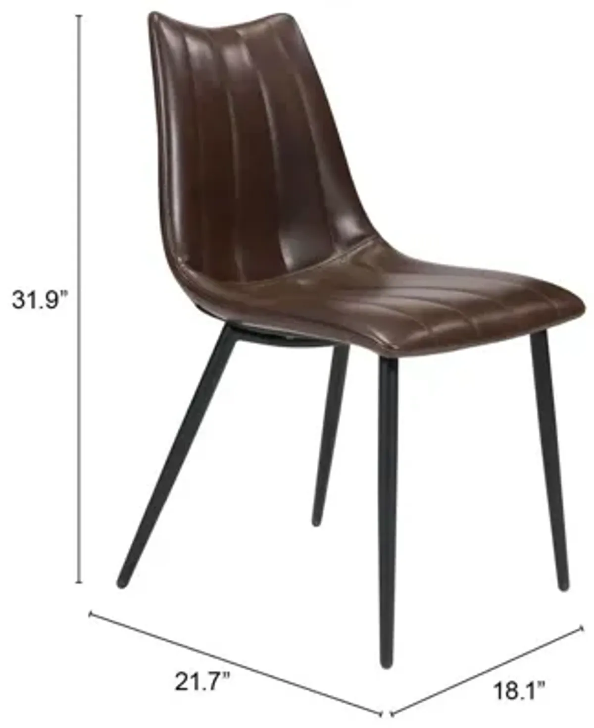 Norwich Dining Chair (Set of 2) Brown